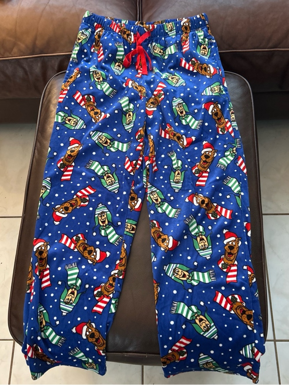 Blue Holiday Character Fleece Pajama Pants